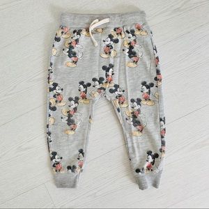 Zara Mickey Mouse Joggers